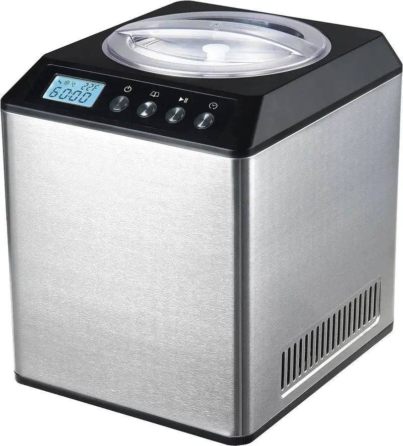 Upright Automatic Ice Cream Maker | Built-In Compressor for No-Ice Cream Churning | Batch Freezer for Homemade Treats