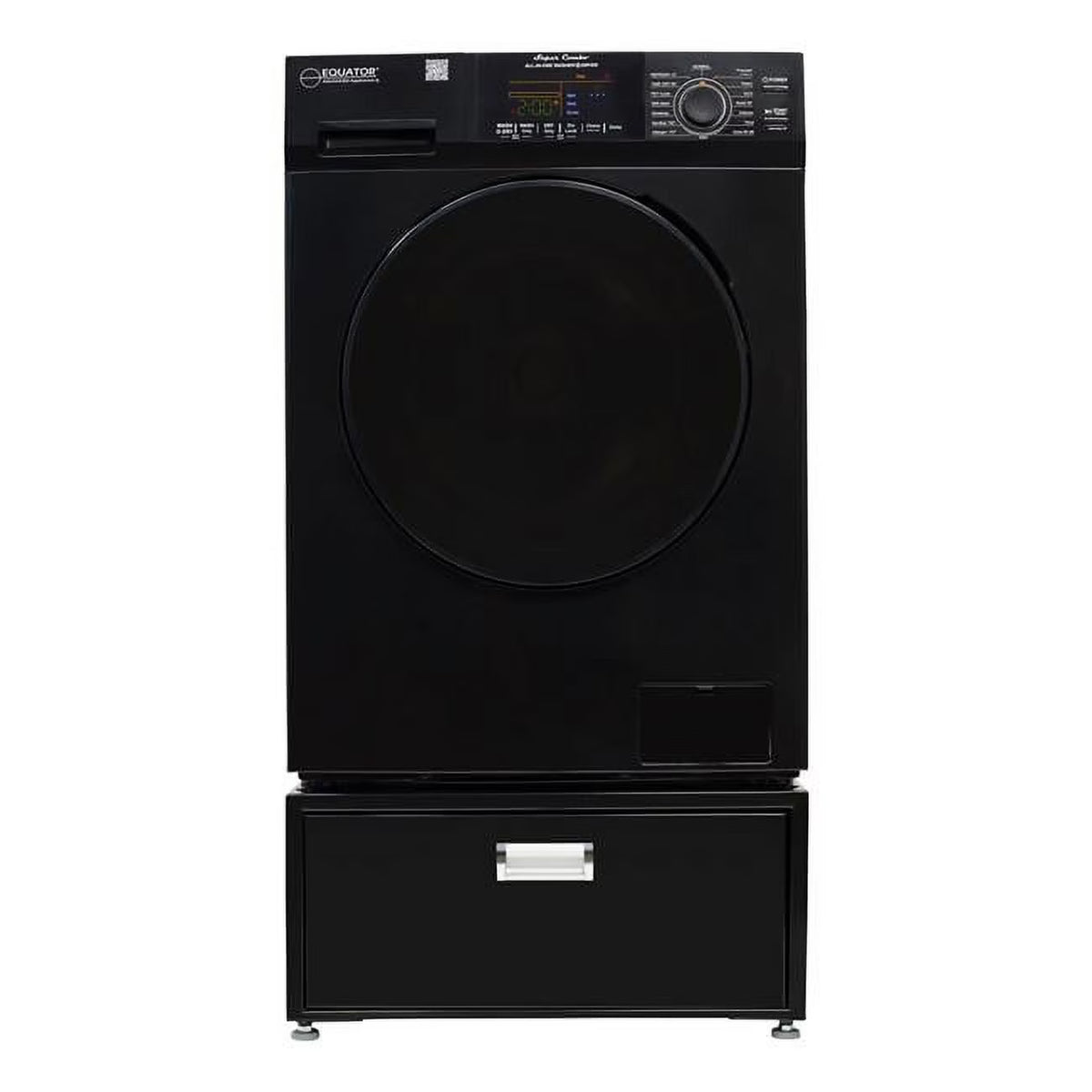 All - in - One Washer Dryer VENTED - DRY FASTER Than Condense 15 lb 110V + Pedestal
