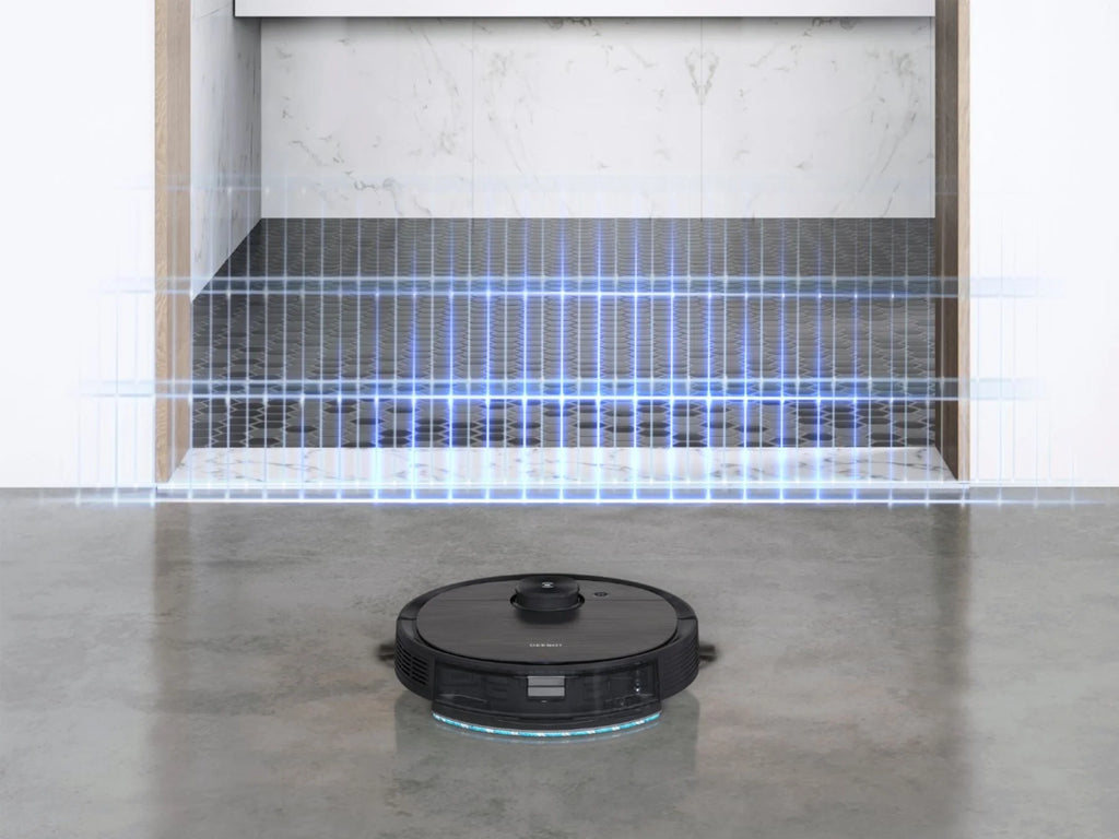 ECOVACS Robotics - DEEBOT T8 AIVI Vacuum & Mop Robot with Advanced Laser Mapping and AI Object Recognition & Avoidance - Black