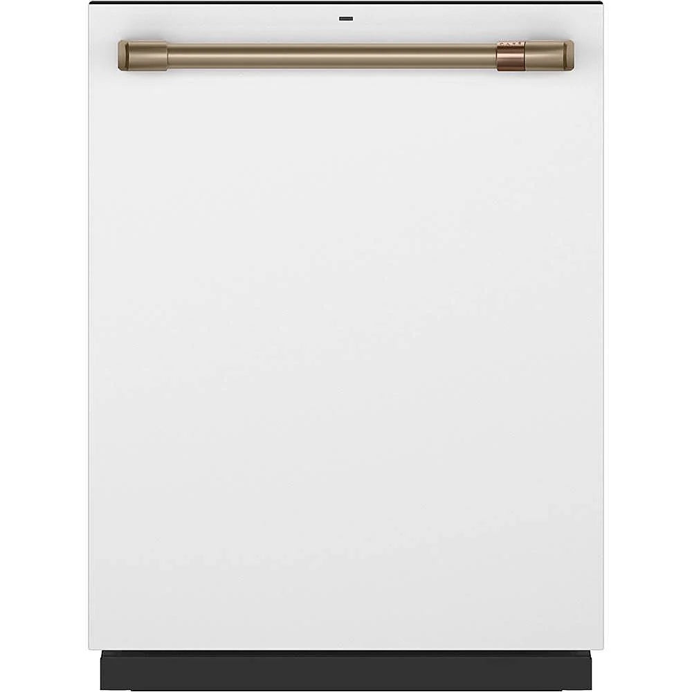 Café - 24" Top Control Tall Tub Built-In Dishwasher with Stainless Steel Tub - Matte white