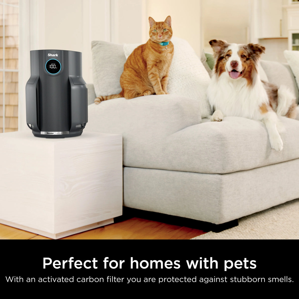 Shark Neverchange Air Purifier, 5 - Year HEPA Filter, 600sq. Ft. Gray, HP150