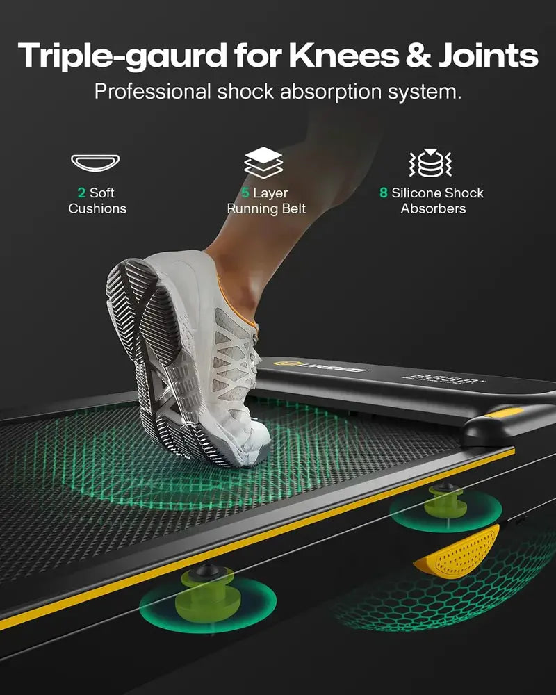 Urevo Strol 2E Smart Folding Treadmill – Dual LED Screens & 2-in-1 Portability