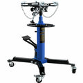 BENTISM Transmission Jack 1100 lbs 2-Stage Hydraulic High Lift Vertical Telescopic,Blue