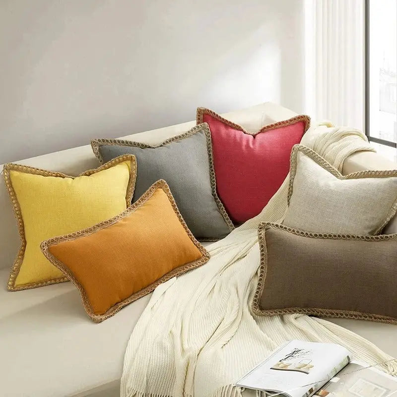 Square Decorative Cushion Cover for Sofas and Accent Chairs