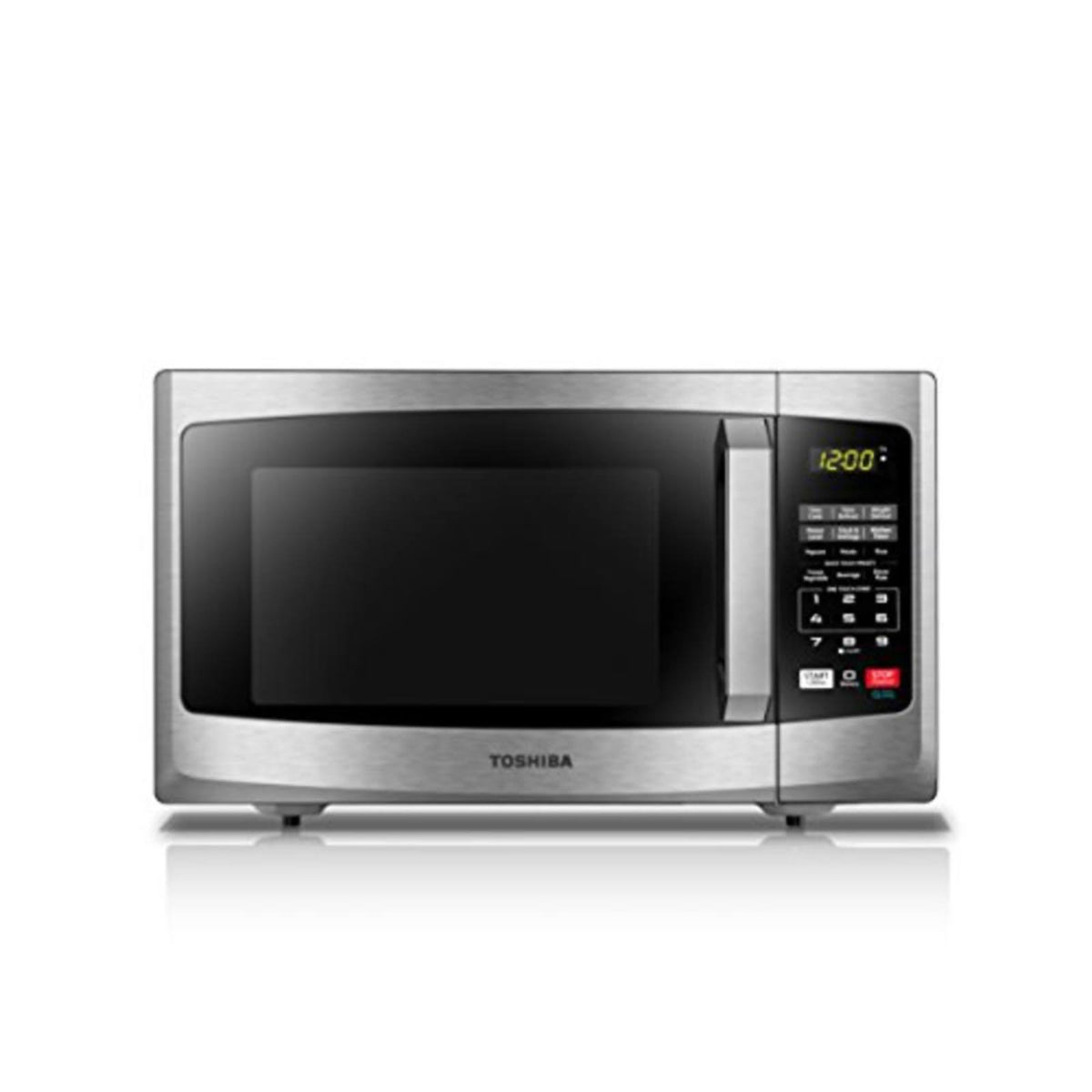 Toshiba EM925A5A-SS Microwave Oven with Sound On/Off Eco Mode and LED Lighting 0.9 Cu. ft Stainless Steel