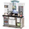 Step2 Lifestyle Dream Kitchen Playset – Interactive Toddler Pretend Kitchen with Electronic Sounds, Lights, and Role-Play Accessories