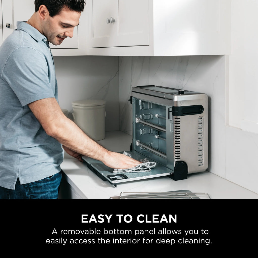 Ninja?? SP101 Foodia? 8 - in - 1 Digital Air Fry Oven, Flip - Away for Storage, Dehydrate, Keep Warm