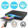 DR. J 1080P Upscaling DVD Player with HDMI, USB, Multi-Format Support, Anti-Shock for TV & Home Theater