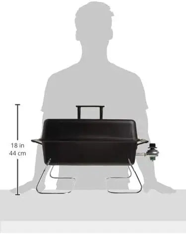 Stainless Steel Portable Propane Grill — Single-Burner Convective Design for On-the-Go Grilling