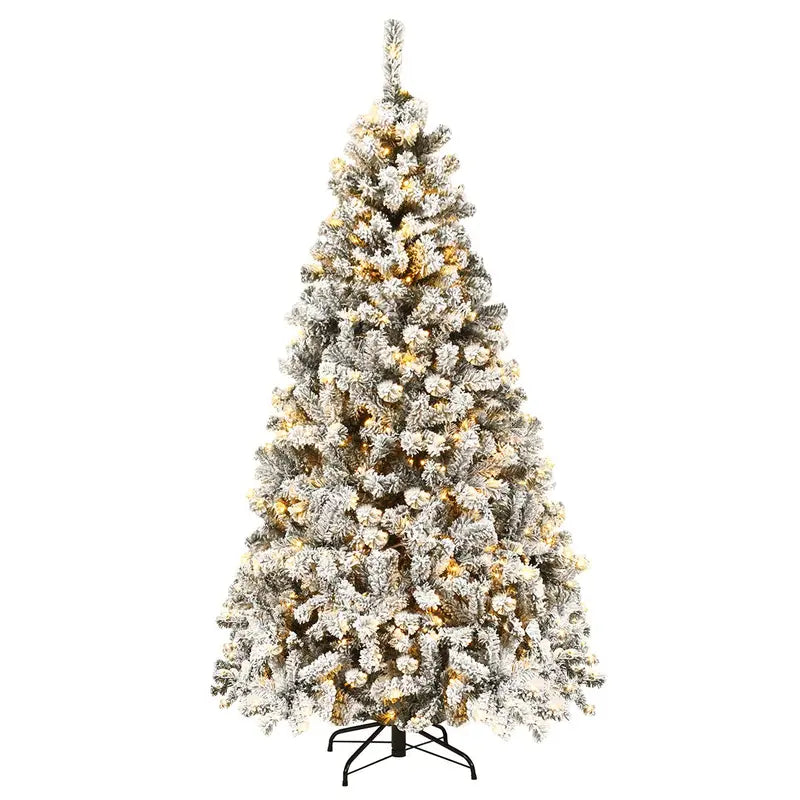 Tall Pre-Lit Artificial Christmas Tree – Available in 6ft, 7.5ft, and 9ft Hinged Designs