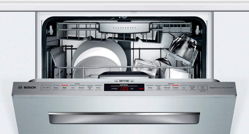 Bosch - 800 Series 24" Top Control Built-In Dishwasher with CrystalDry, Stainless Steel Tub, 3rd Rack, 40 dBa - Stainless steel