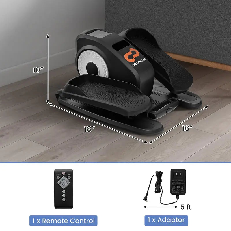 Under-Desk Electric Elliptical – Quiet Seated Pedaler with Digital LED Monitor & Resistance Control