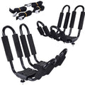 Universal J-Bar Kayak Roof Rack System – Includes 2 Pairs & 4 Heavy-Duty Tie-Down Straps