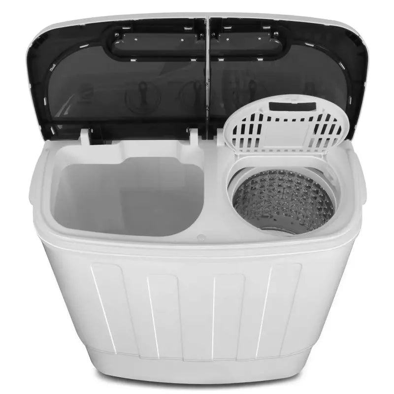 Compact Twin-Tub Mini Washing Machine  13-Lb Total Capacity with Separate Wash & Spin Functions