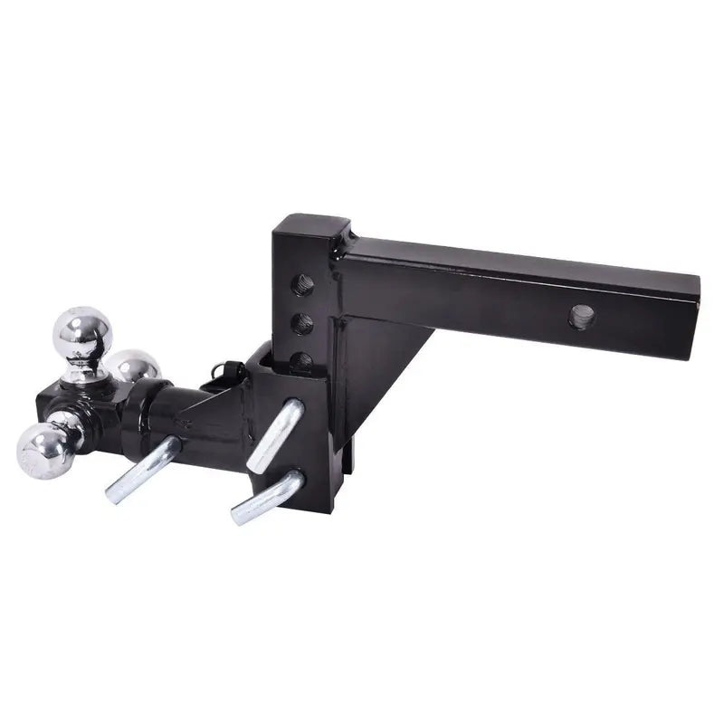 Triple-Ball Swivel Drop Hitch Mount for 2-Inch Receiver Trailers