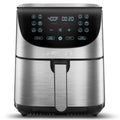 Gourmia 7-Qt Digital Air Fryer with Guided Cooking . Easy Clean . Stainless Steel