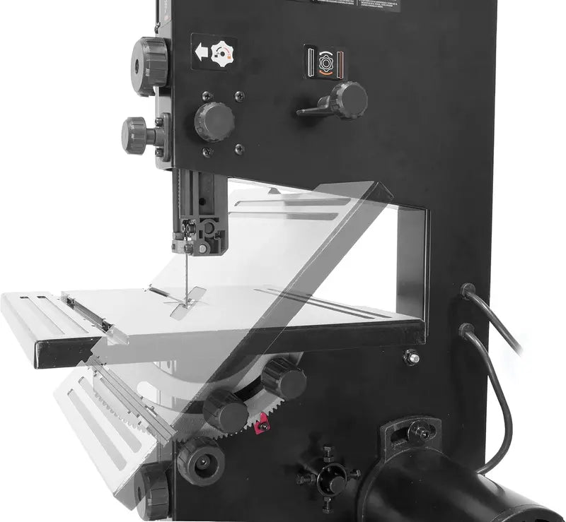 Compact 9-Inch Benchtop Band Saw  2.8-Amp Motor, Space-Saving Design for Light-Duty Workshop Use