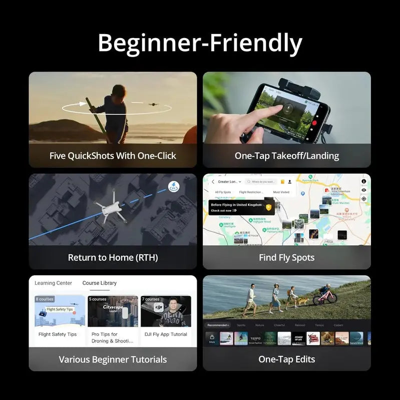 DJI Mini 3 Drone  4K Camera, 38-Min Flight Time, 10 km HD Transmission, Vertical Shooting Mode