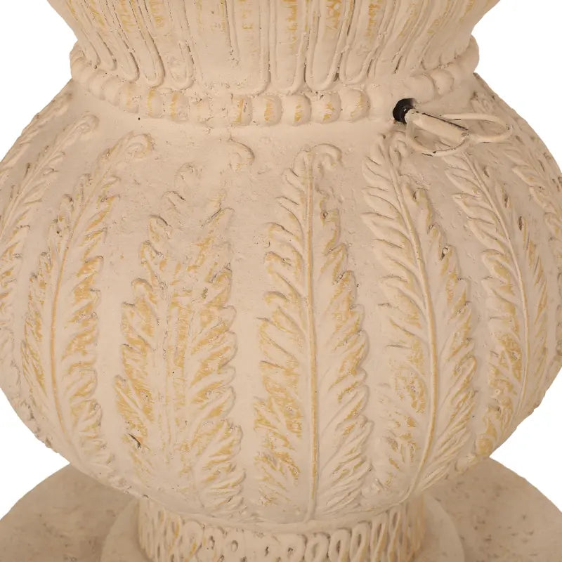 Speakes Outdoor Cast Stone Umbrella Holder Side Table