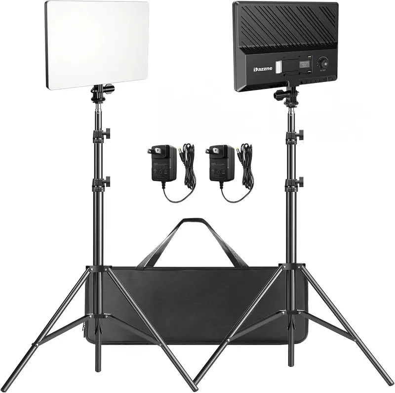 D50 LED Bi-Color Video Light Panel  15.4-Inch, 45W, Dimmable 3000K 000K, CRI 96+ for Streaming, Film, and Studio Use