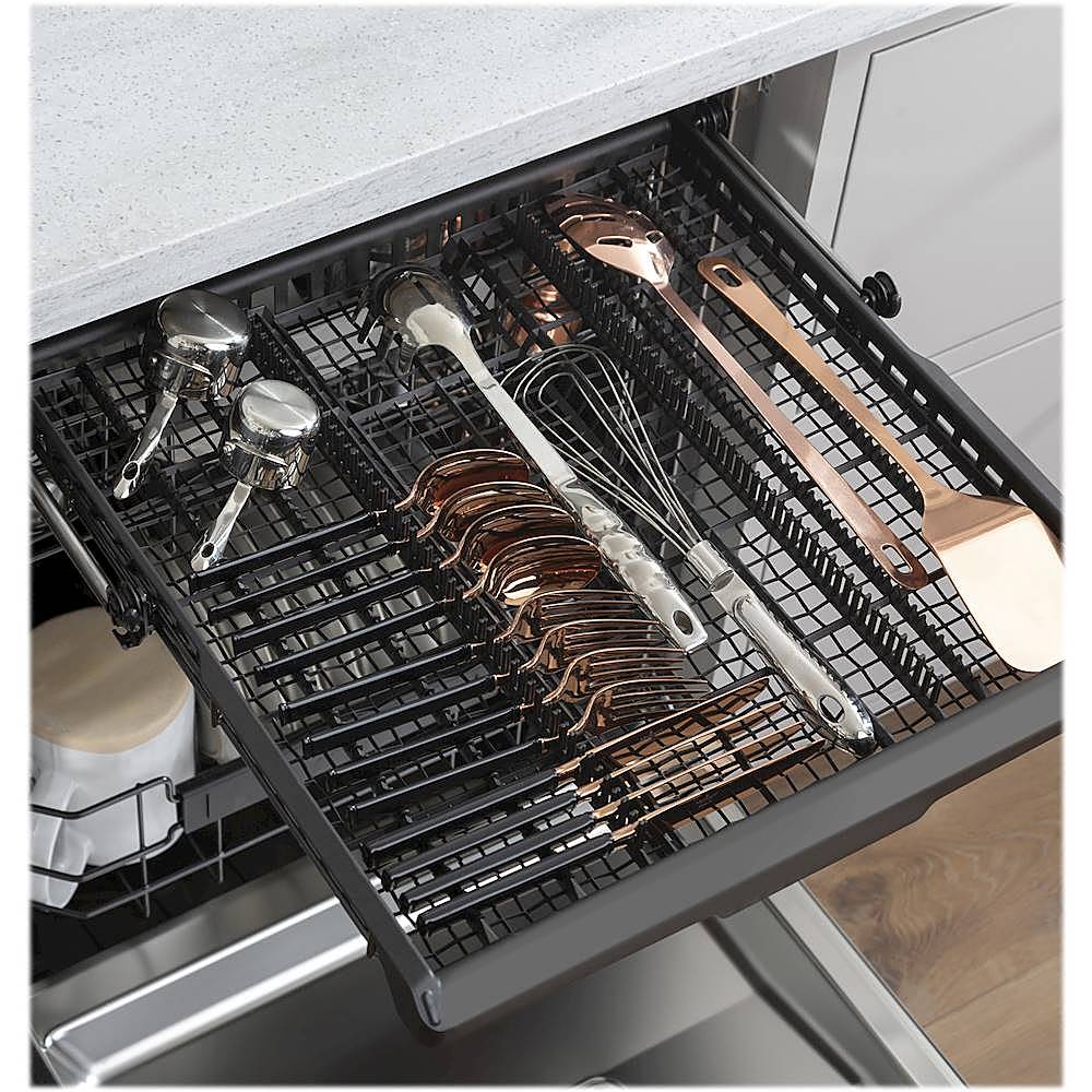 Café - 24" Top Control Tall Tub Built-In Dishwasher with Stainless Steel Tub - Stainless steel