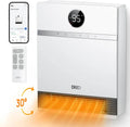 Dreo Smart Wall-Mounted PTC Heater | IP24-Rated Space Heater with 30 Oscillation, Alexa Compatibility, Remote, 24H Timer & Easy Installation for Bedrooms or Offices