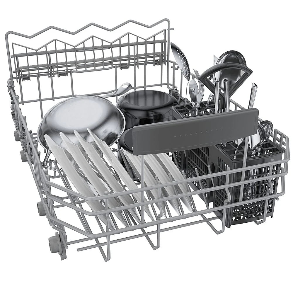 Bosch - 800 Series 18" Top Control Smart Built-In Dishwasher with 3rd Rack and 44 dBA - Silver
