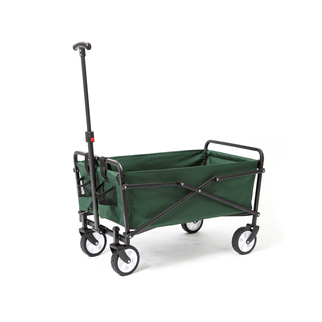 Heavy Duty Compact Folding 150 lb Capacity Utility Cart, Green (Open Box)