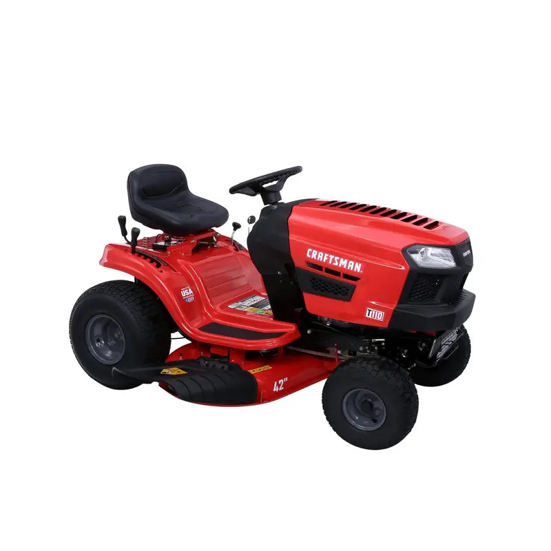 Craftsman T110 42-Inch Gas Riding Lawn Mower  17.5 HP Briggs & Stratton Engine, 7-Speed Manual Transmission