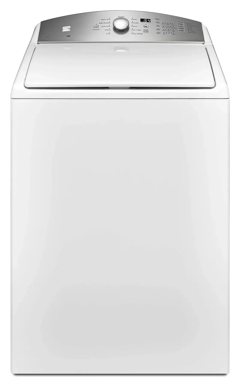 Top-Loading Washing Machine – Energy-Efficient White Laundry Appliance