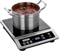 Stainless Steel Portable Induction Cooktop with 8-Inch Heating Zone