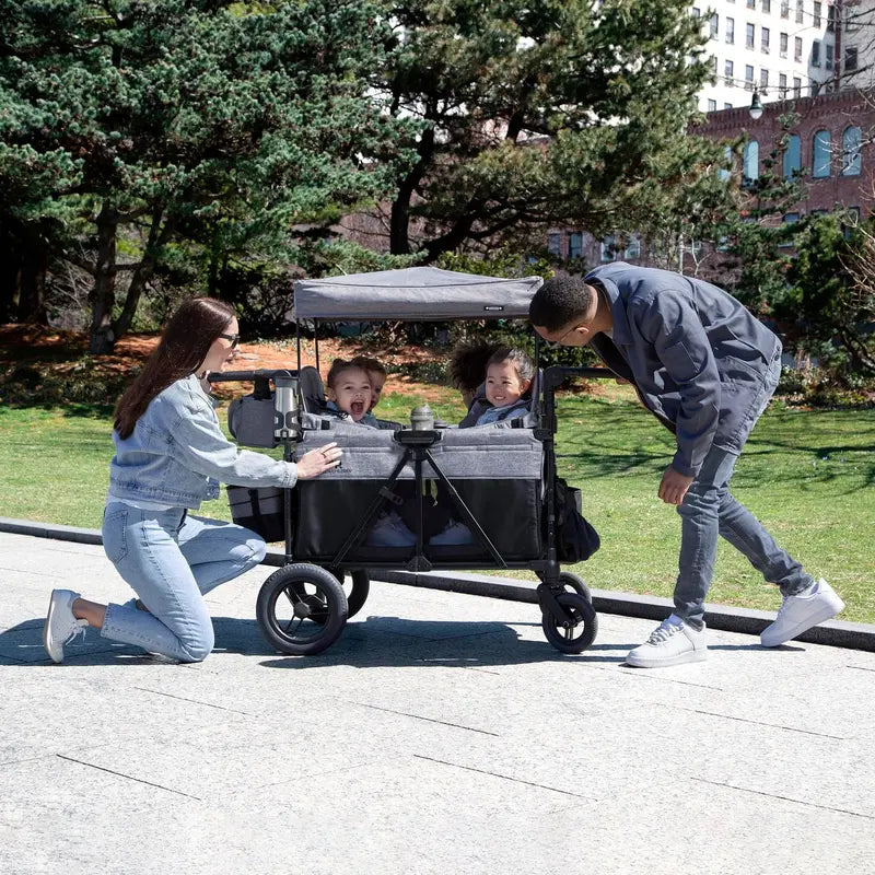 Delta Children Jeep Wrangler 4-Seater Stroller Wagon  Ride-On Toy & Transport Cart