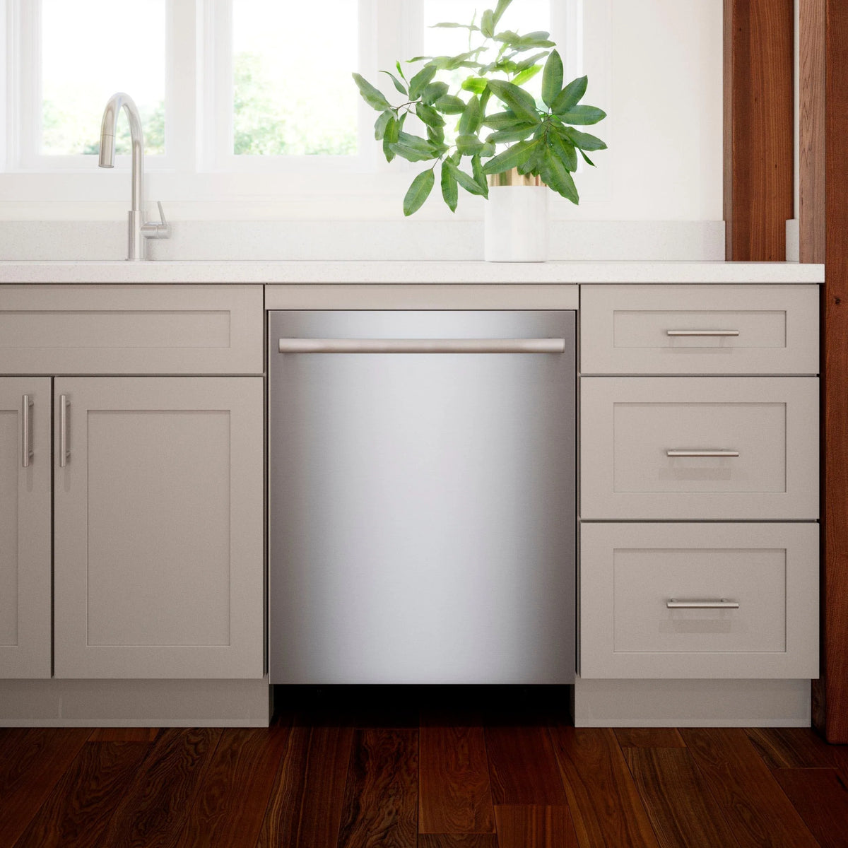 Bosch - 800 Series 24" Top Control Smart Built-In Dishwasher with 3rd Rack and 42 dBA - Silver