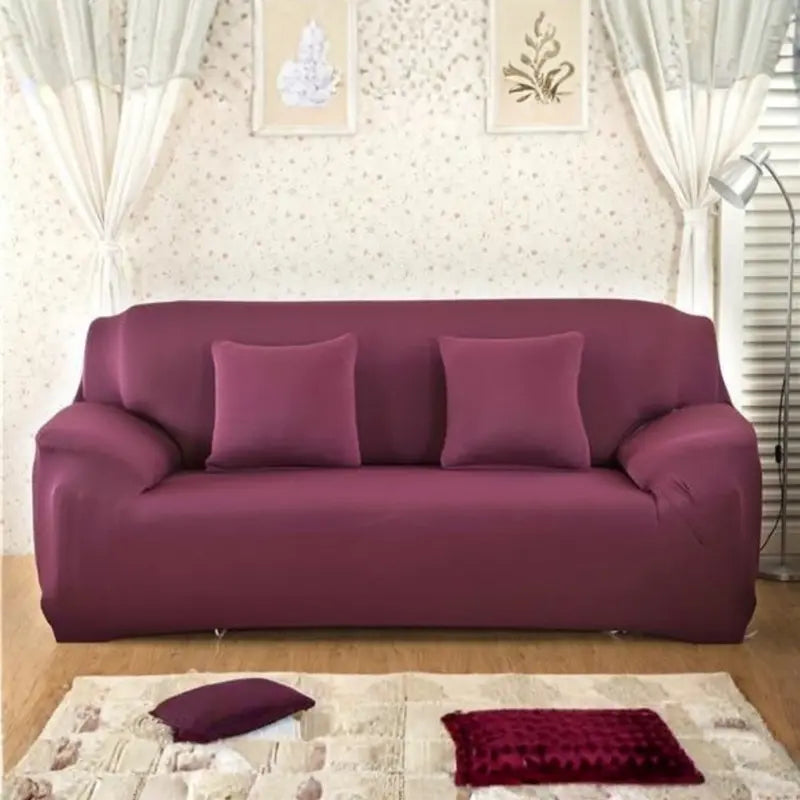 Universal Stretch-Fit Sofa Cover – Non-Slip Fabric Protector for All Upholstery Types