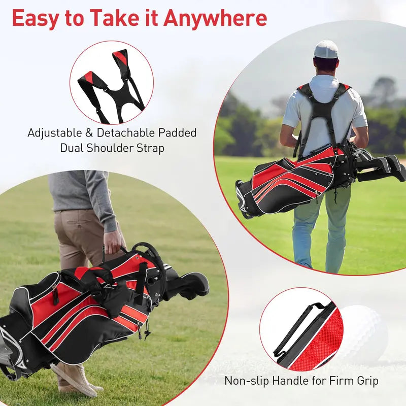 Ultra-Lightweight Golf Stand Bag – Compact Carry for Walking Rounds