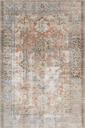 Loloi Loren LQ-15 7'6" x 9'6" Terracotta / Sky Area Rug