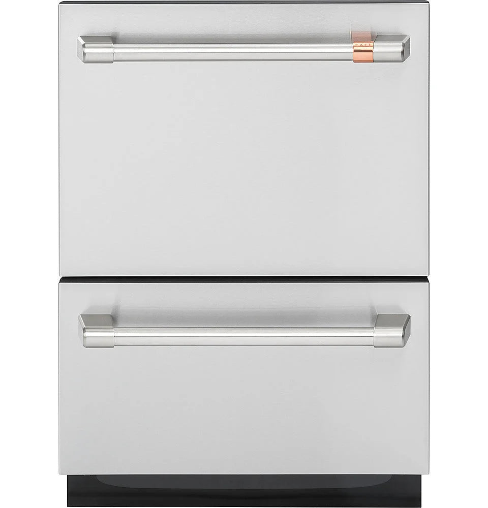 Café 24" Top Control Built-In Double Drawer Dishwasher - Stainless steel