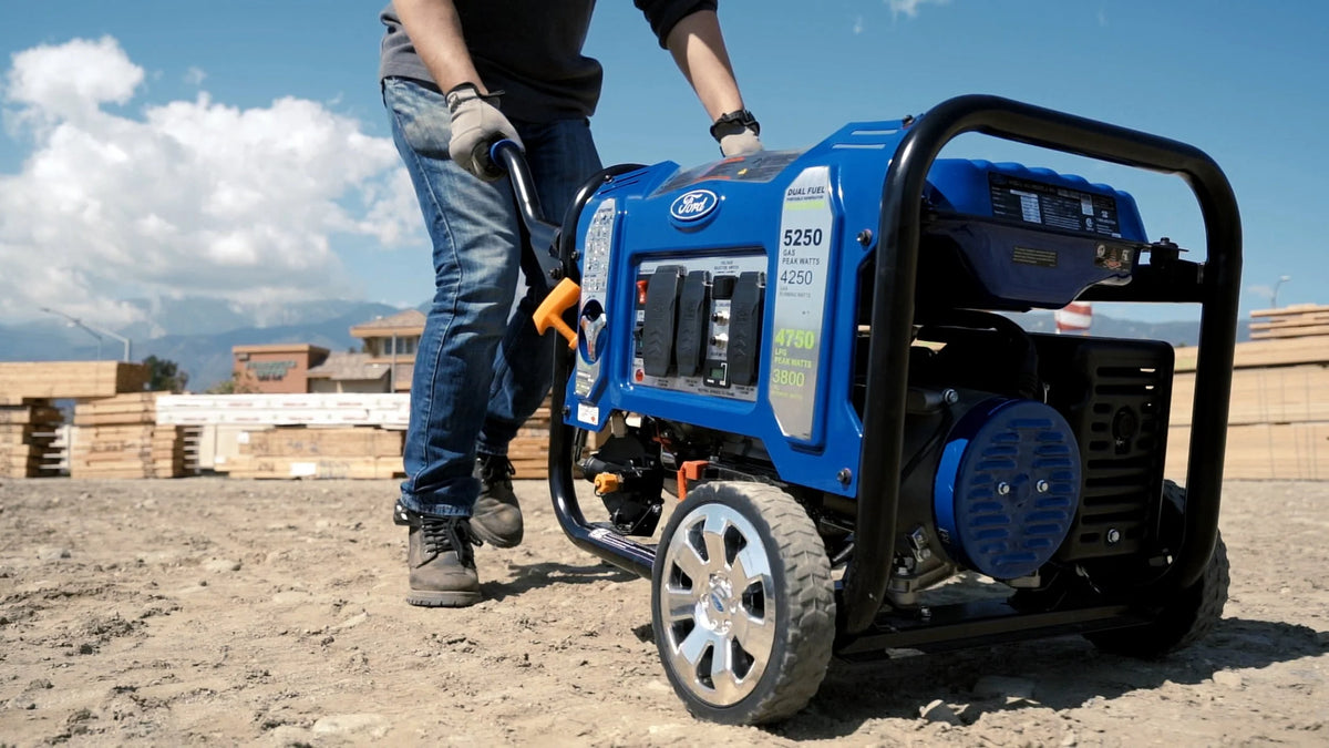Ford 5, 250 - Watt Dual Fuel Portable Generator with Wireless Remote Start
