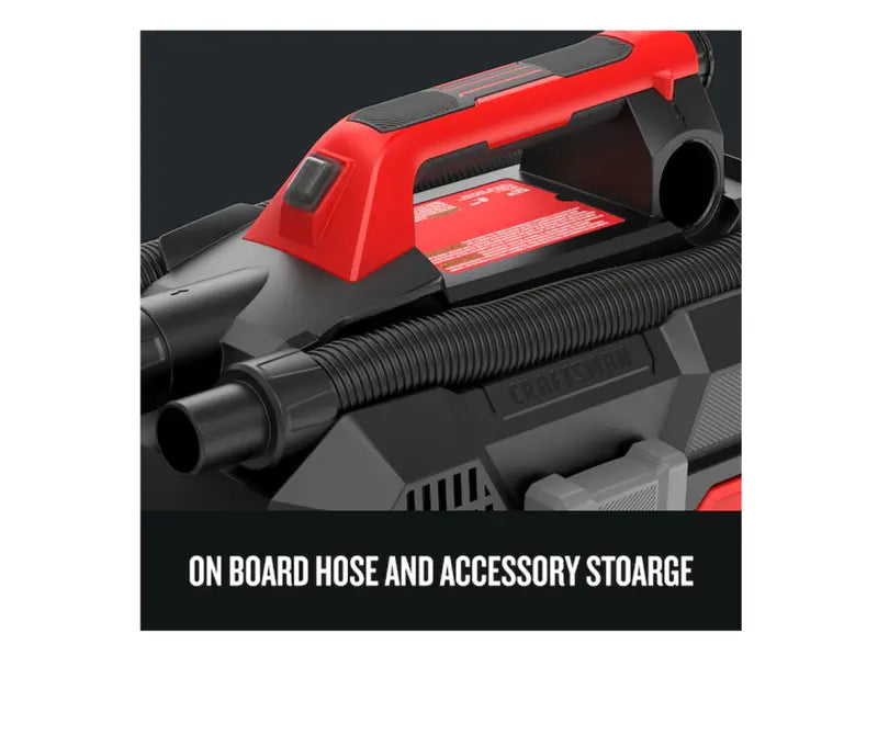 CRAFTSMAN V20 2-Gallon Cordless Wet/Dry Vacuum  HEPA Filtration, Portable Design, 20V Platform (Battery Sold Separately)