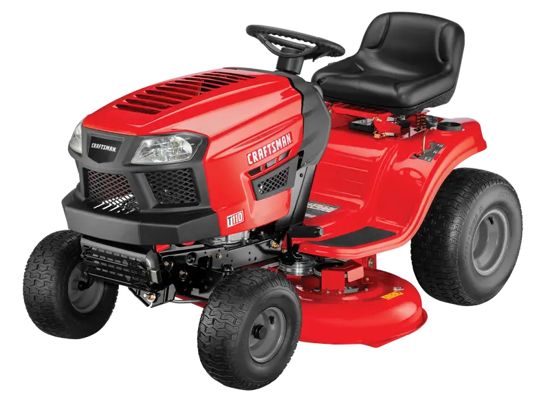 Craftsman T110 42-Inch Gas Riding Lawn Mower  17.5 HP Briggs & Stratton Engine, 7-Speed Manual Transmission