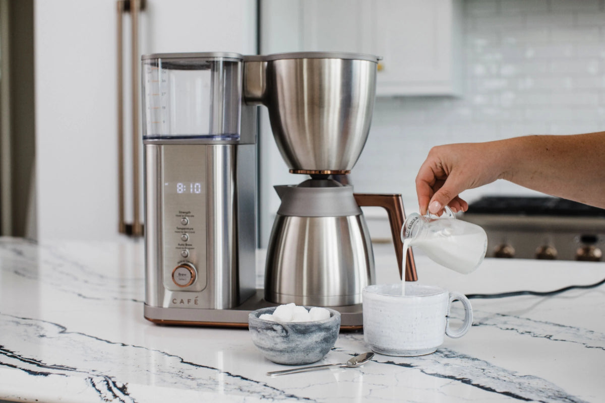 Café - Smart Drip 10-Cup Coffee Maker with WiFi - Brushed Stainless