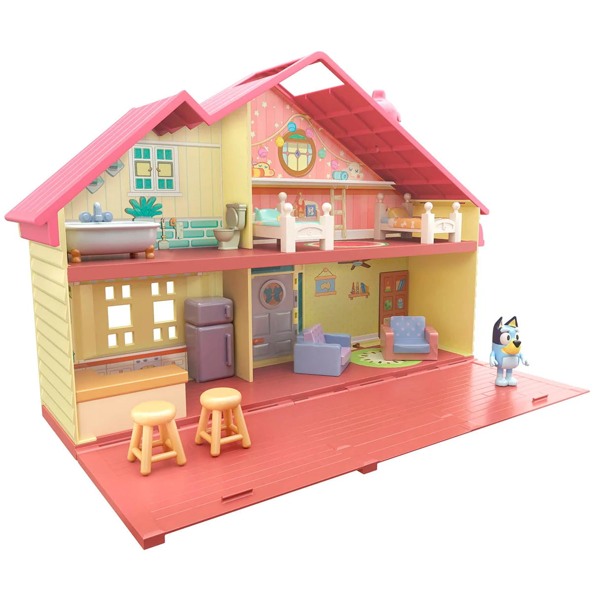 Bluey Family Home - Bluey 2.5-3 Figure with Home Playset"
