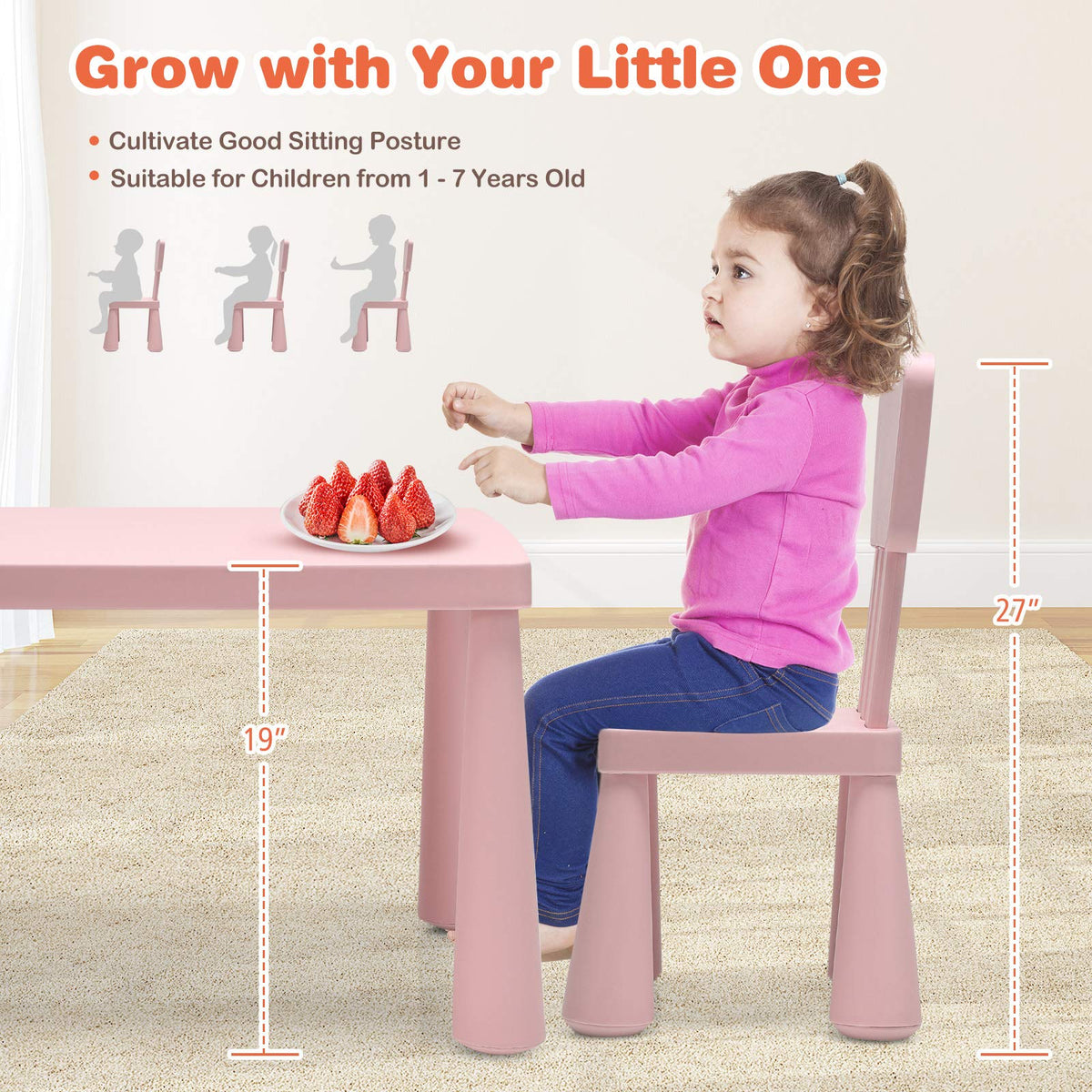 Costzon Furniture Playroom Children Activity