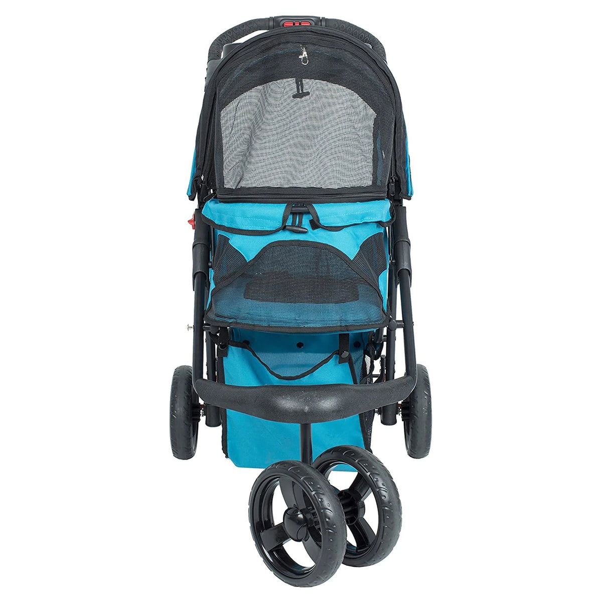 Durable Folding Pet Stroller with Mesh Sides for Dogs & Cats, Mermaid (Open Box)