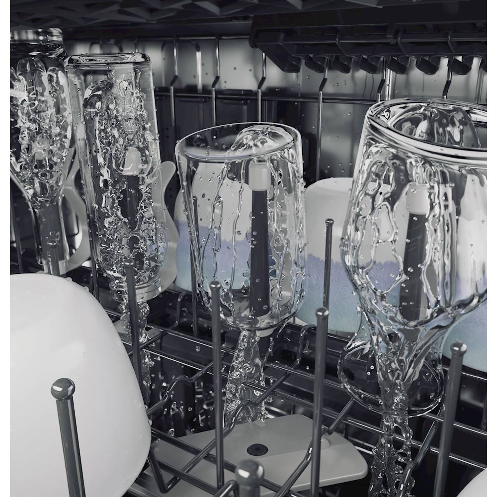Café - Top Control Built-In Dishwasher with Stainless Steel Tub, 3rd Rack, 39dBA - Matte white