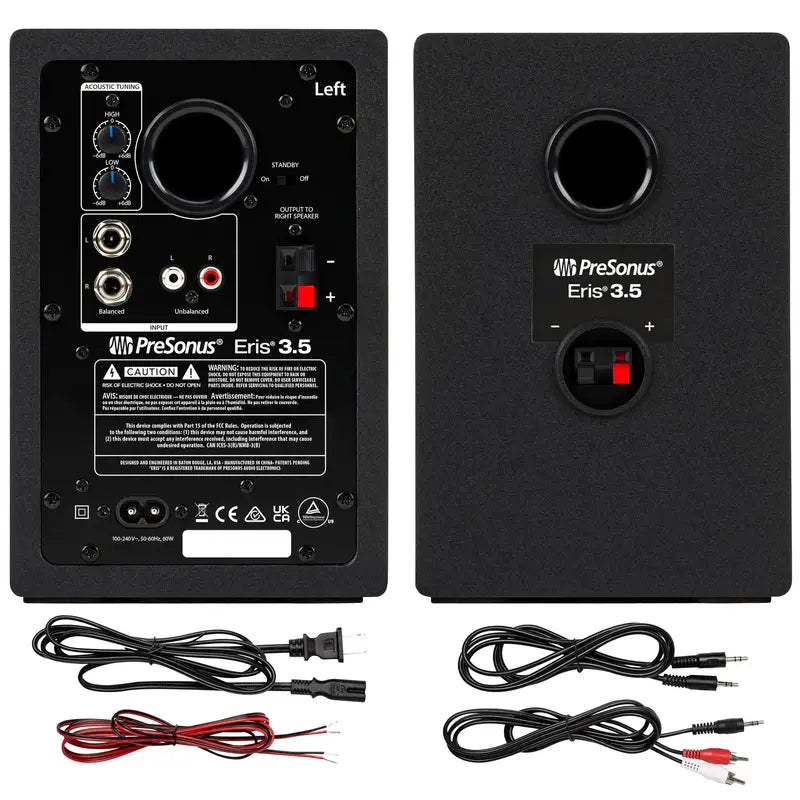 PreSonus Eris 3.5 Active Studio Monitor Speakers – Powered 3.5-Inch Reference Monitors for Home Studios