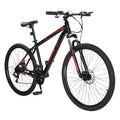 Zimtown 27.5in Wheel Mountain Bike, Adult 21 Speed Steel Bicycle, Black & White