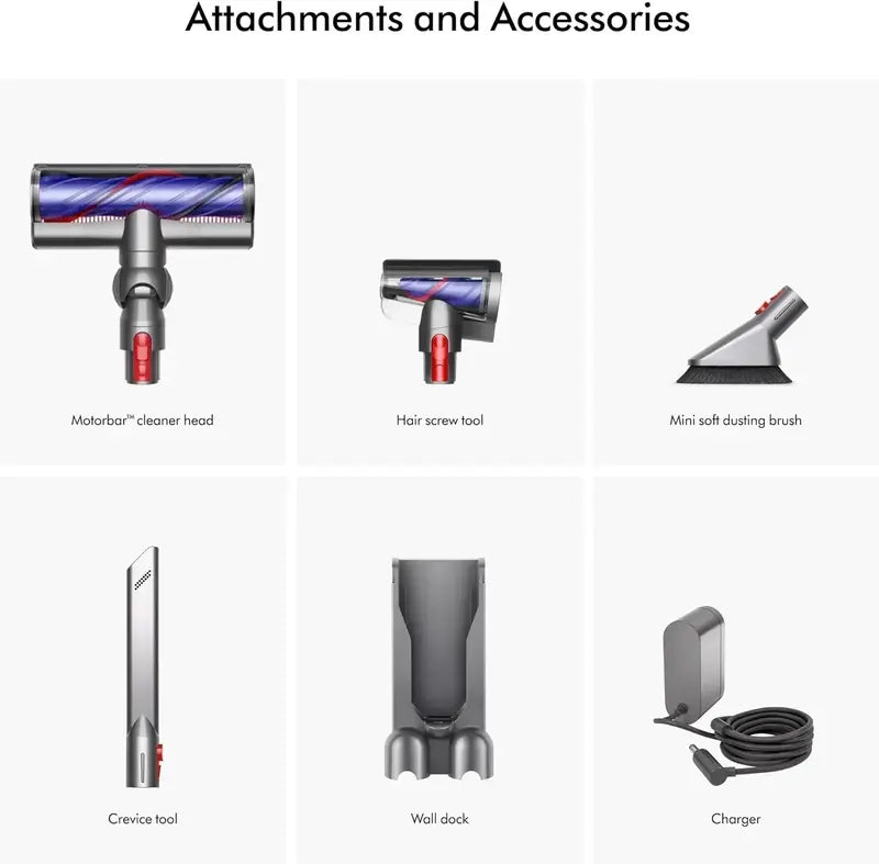 Cordless Vacuum Cleaner  Sleek Silver/Nickel Finish, Lightweight & Cord-Free Cleaning Performance