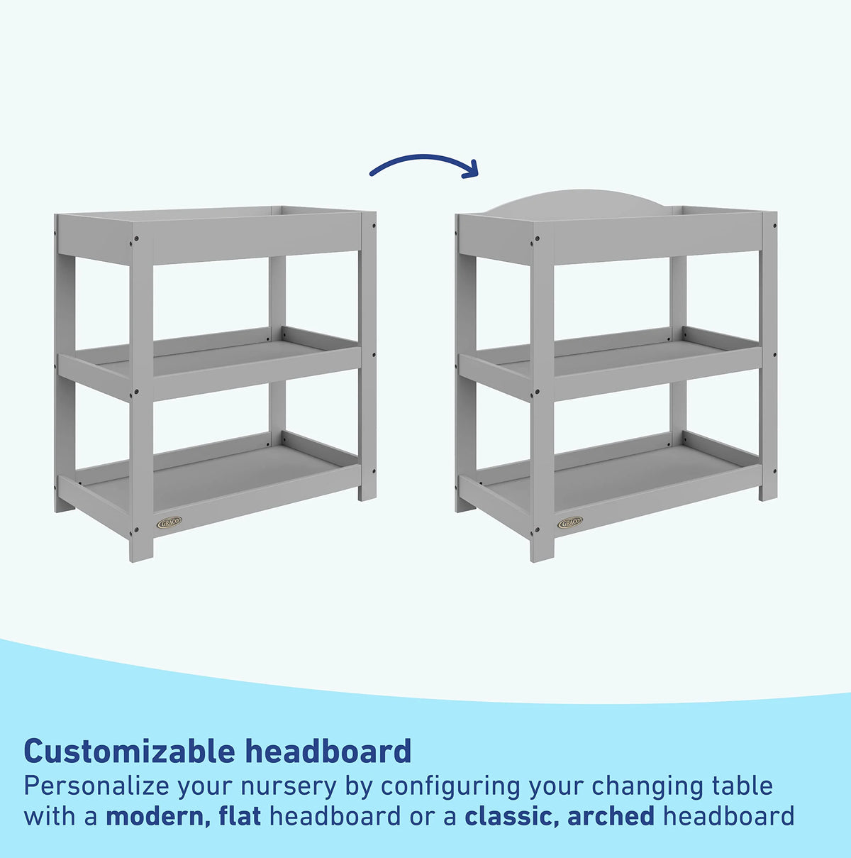 Graco Customizable Changing Water Resistant Pebble