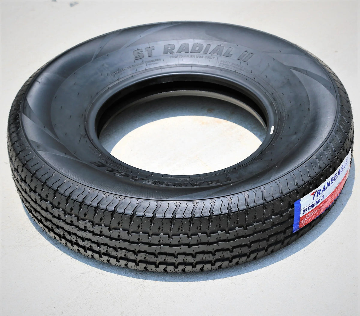 Set of 4 Transeagle ST Radial II Steel Belted ST225/75R15 225/75R15 117/112 L E 10 Ply Trailer Tires